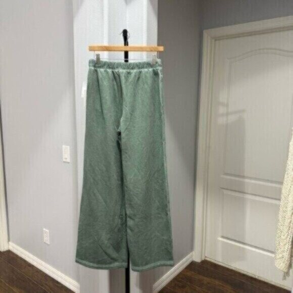Good American - BRUSHED FLEECE WIDE LEG SWEATPANTS Size Small NWT - Picture 11 of 12
